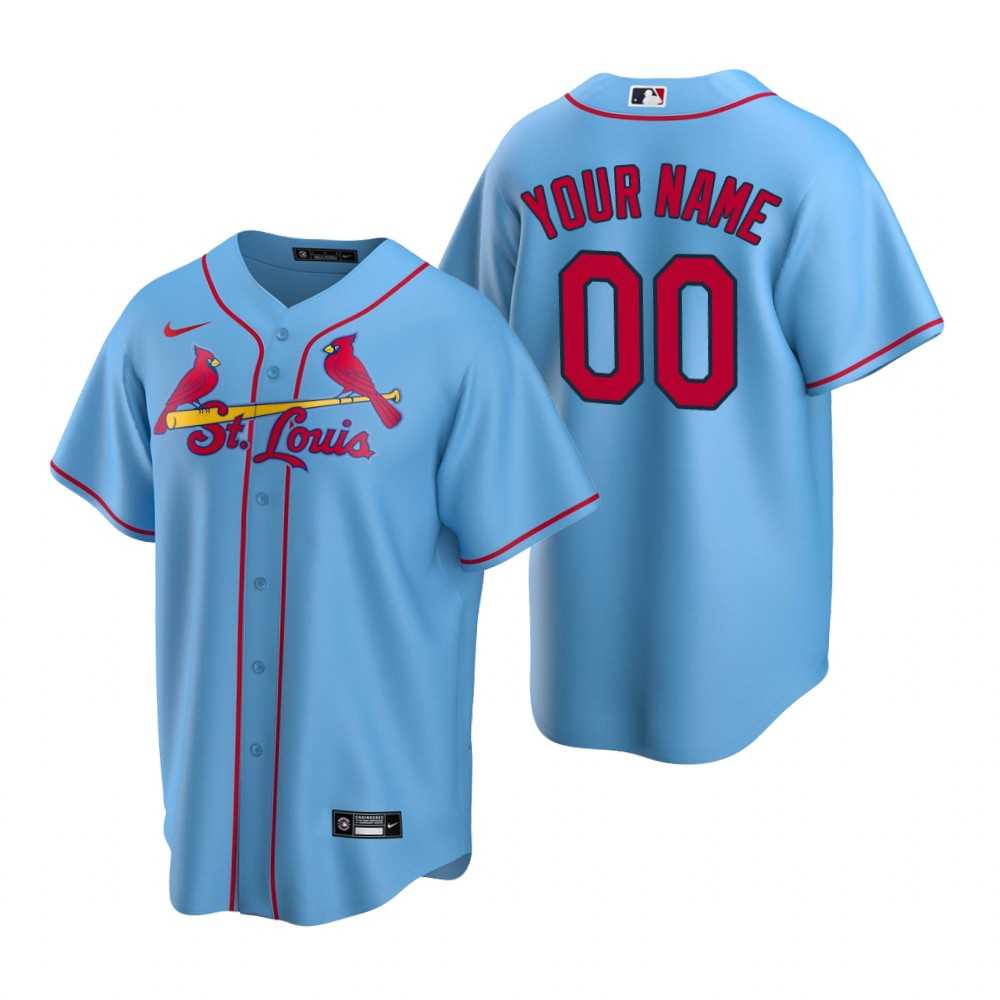 St. Louis Cardinals Customized Nike Light Blue Stitched MLB Cool Base Jersey,We sell and wholesale St. Louis Cardinals Customized Nike Light Blue Stitched MLB Cool Base Jersey on line form chian!
